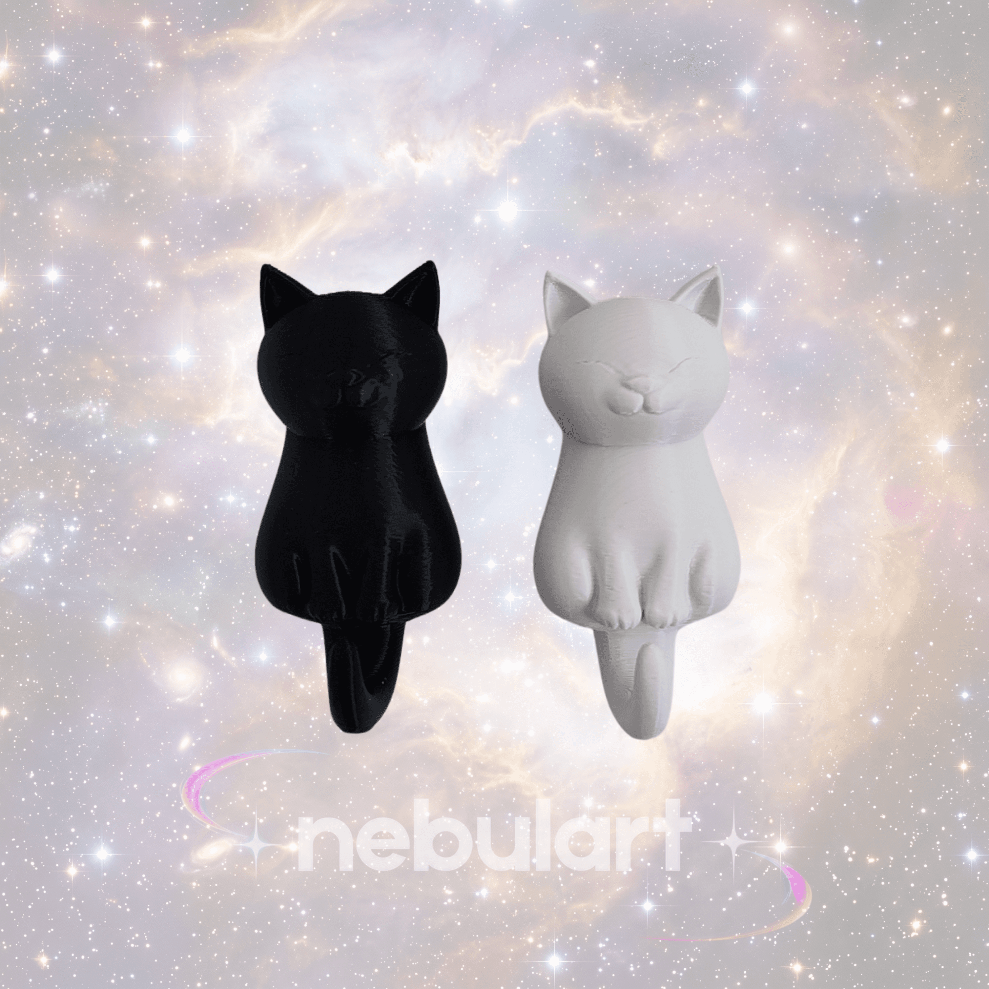 Colgador Organizador de Pared con Forma de Gato – Pack Blanco y Negro
