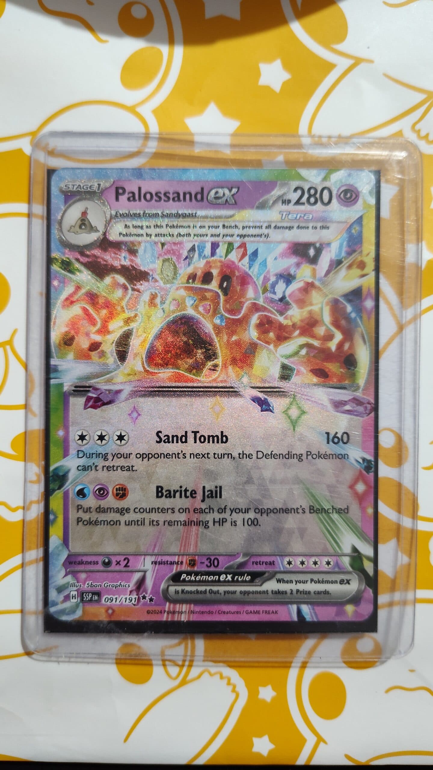 Palossand ex (Tera) – Surging Sparks #091/191