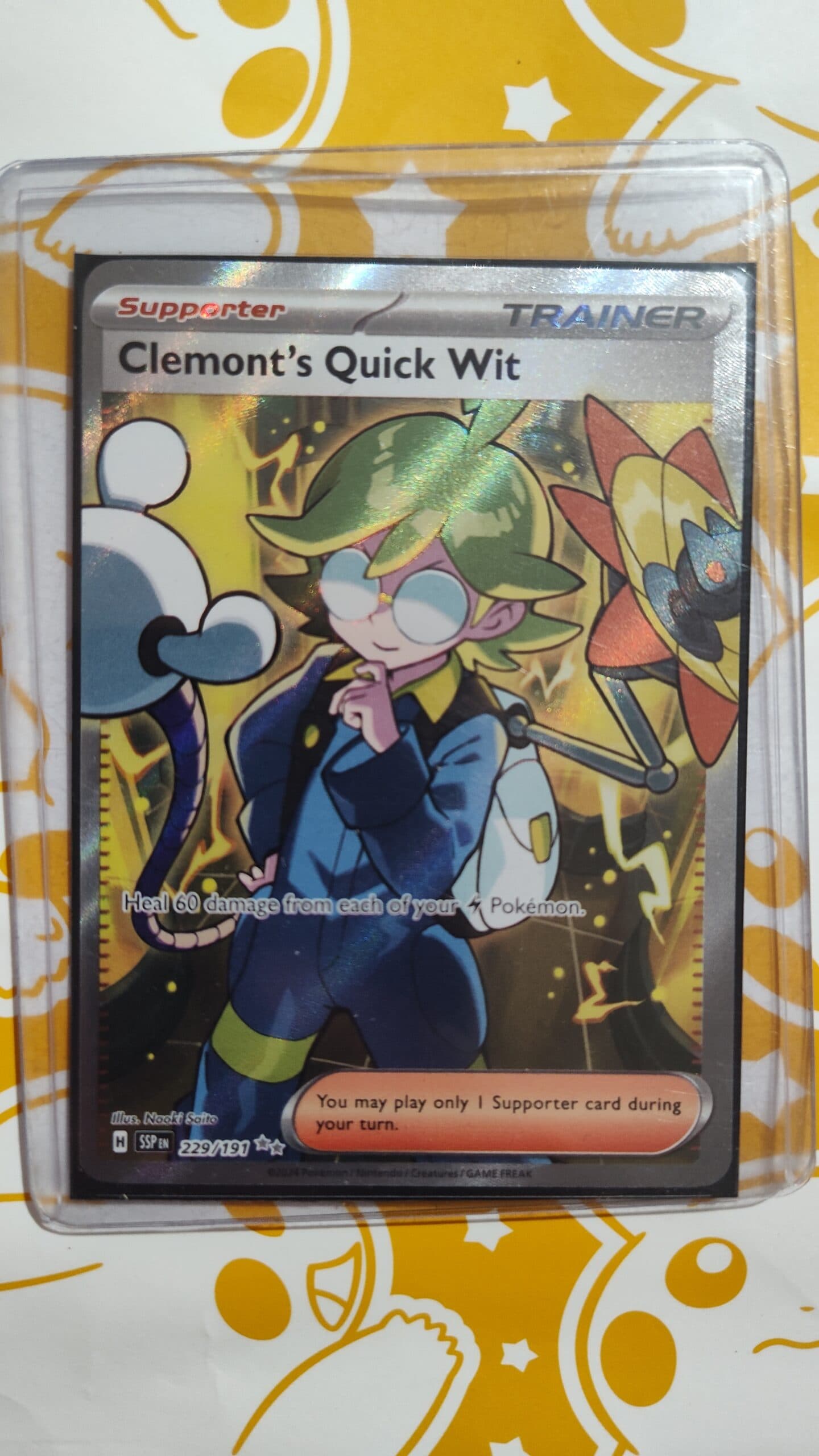 Clemont’s Quick Wit (Ultra Rare / Full Art) – Surging Sparks #229/191