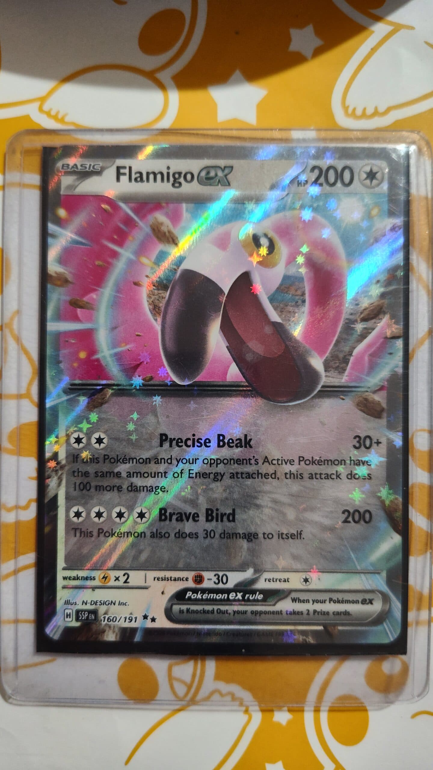 Flamigo ex (Double Rare) – Surging Sparks #160/191