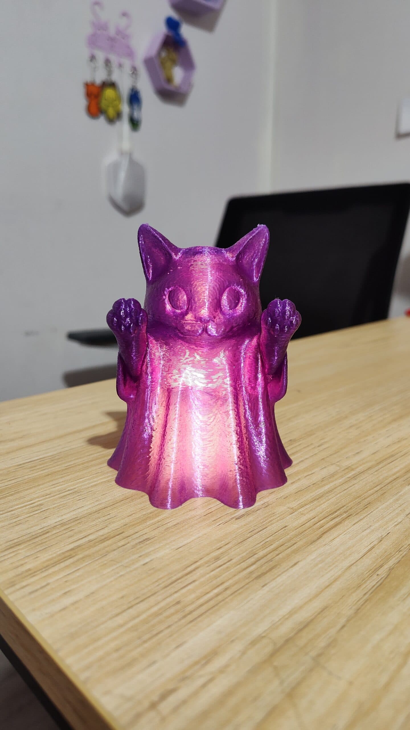 Lámpara decorativa mini - LED Gato-Fantasma Impreso en 3D halloween — foto 5